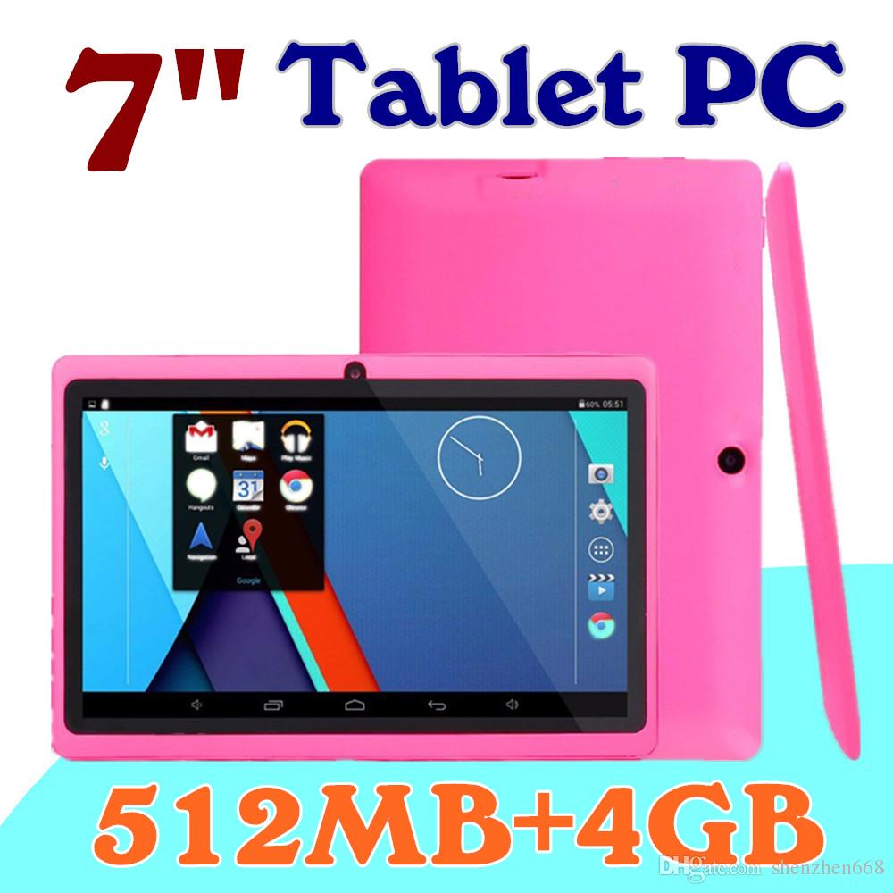 10X DHL 7" inch Capacitive Allwinner A33 Quad Core Android 4.4 dual camera Tablet PC 4GB 512MB WiFi EPAD Youtube Facebook A-7PB