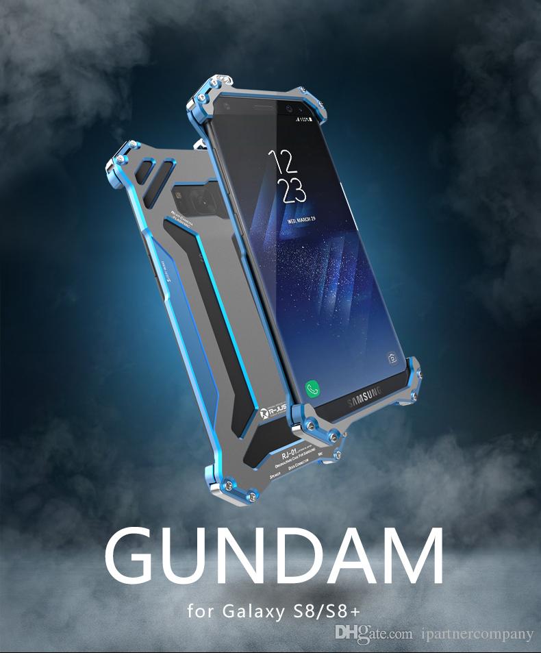 Phone Shell Gundam Series Metal Bumper phone case for Samsung Galaxy S8 S8 plus S7 Edge S7 Luxury Armor Doom Anti-knock bumper
