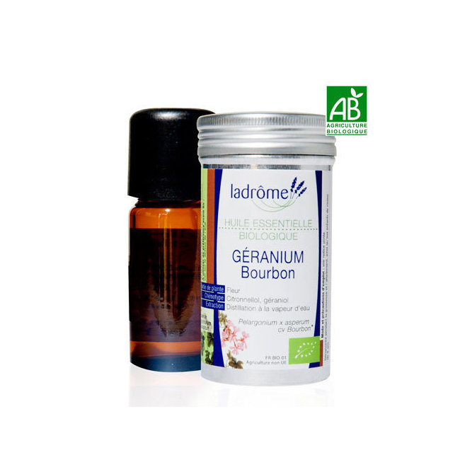 Huile essentielle Bio Géranium Bourbon 10ml