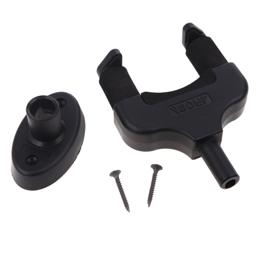 Aroma AH-81 Porte Crochet de Guitare Porte Crochet de Mur pour Guitare Basse Ukulélé Installation Facile Universel Compact Gain de place