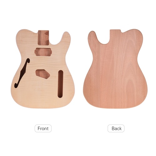 Muslady TL-FT03 Inachevée Corps De La Guitare Acajou Bois Blank Guitar Barrel pour TELE Style Guitares Électriques DIY Pièces