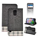 S5-Grid Angibabe Leather Case for Samsung Galaxy S5/i9600