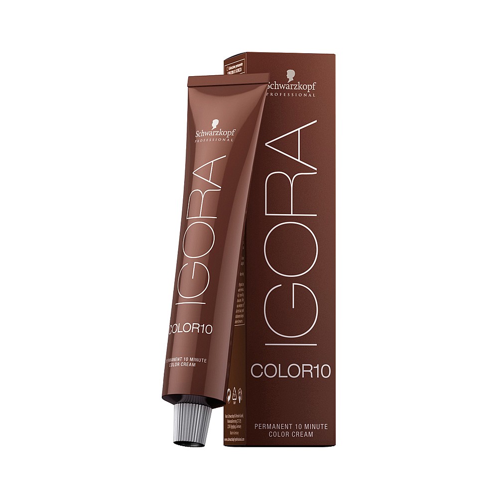 schwarzkopf professional igora color 10 permanent hair colour - 7-5 medium blonde gold 60ml