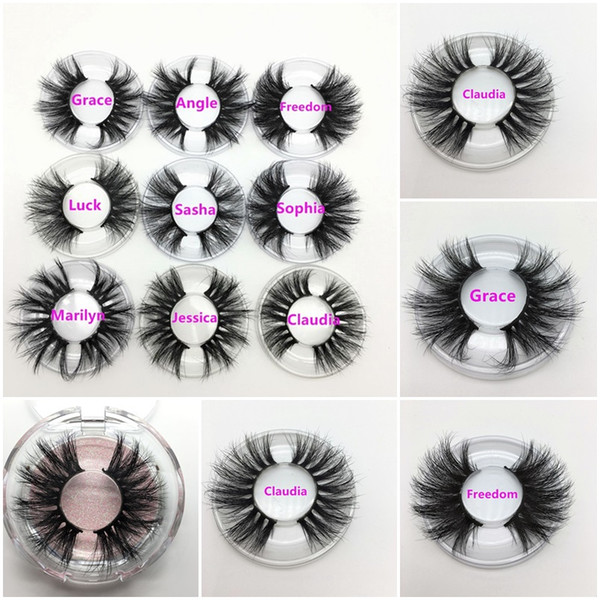25 mm long 3d mink eyelashes private label logo mink eyelash extensions dramatic thick mink lashes cruelty fluffy natural false lashes