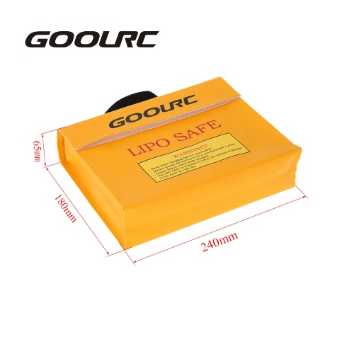 GoolRC 24 * 18 * 6.5cm Golden High Quality Glass Fiber RC LiPo Battery Safety Bag Safe Guard Charge Sack