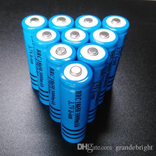 High Quality Rechargeable 18650 Battery 3000mAh 3.7v BRC Li-ion Battery for Flashlight Torch Laser