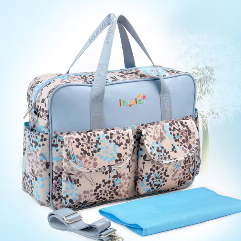 Stylish Allover Animal Large Capacity Diaper Bag with Urine Pad