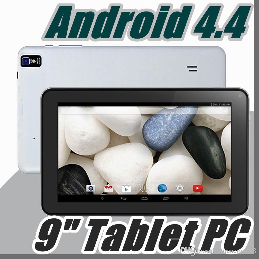 DHL 9 9" Inch Quad Core Android 4.4 Tablet PC Actions Dual Camera 512MB 8GB Capacitive Touch Screen 1.2GHZ WIFI Allwinner A33 B-9PB