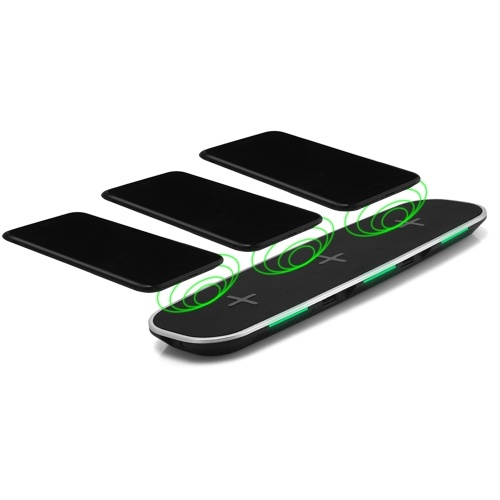 Tapis de charge universel 3 en 1 Qi pour chargeur sans fil