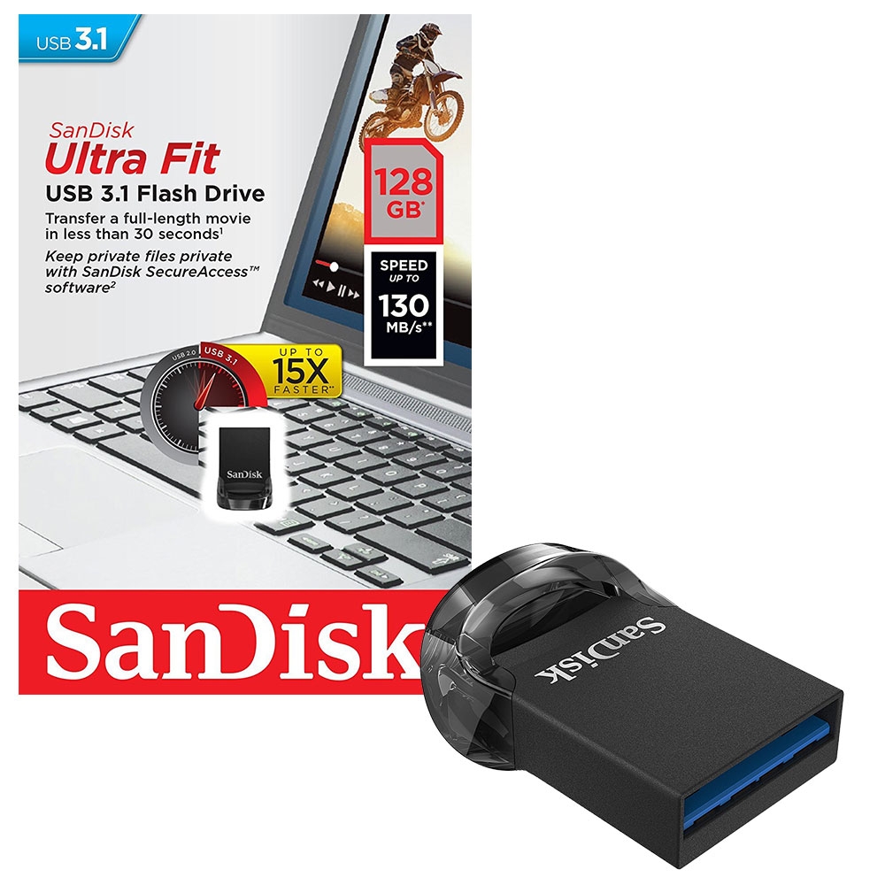 Sandisk Ultra Fit USB 3.1 Flash Drive 130MB/s - 128GB