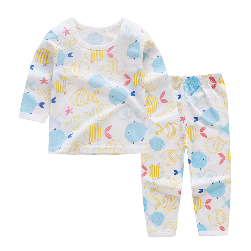 2-piece Baby / Toddler Fruit or Animal Allover Top and Pants Pajamas Set
