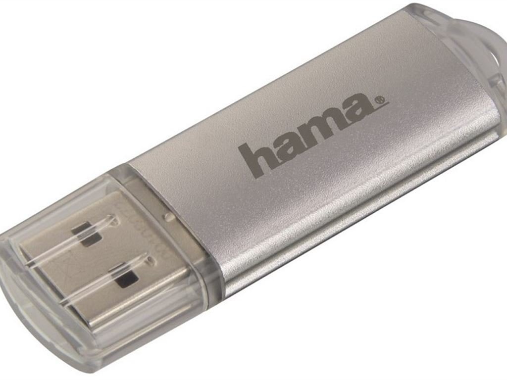 Hama FlashPen Laeta, USB 2.0, 128 GB, 10MB/s, Silber