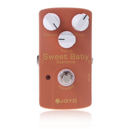 Joyo JF-36 Sweet Baby électrique Pédale Effet Guitare avec Low Gain Overdrive Effet & Focus Bouton