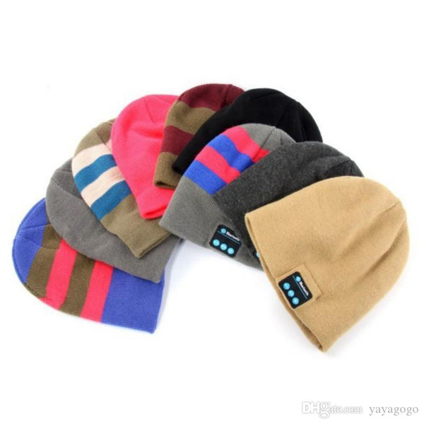 wholesale wireless outdoor bluetooth music warm beanie hat with stereo headphone speaker e294
