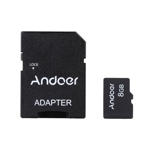 Andoer 8GB Class 10 Memory Card TF Card + Adapter + Card Reader USB Flash Drive
