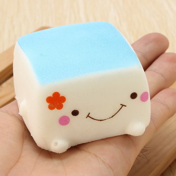 Squishy Tofu Pudding Random Color Decor Toy Gift 6*6*4cm