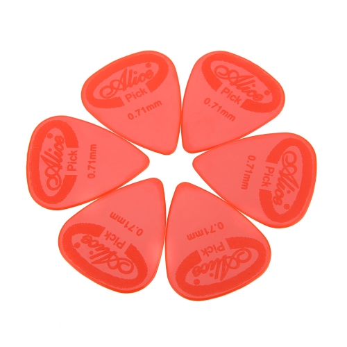 Andoer Alice AP-G 20pcs 0.71mm Projection Nylon Guitare Picks Plectres
