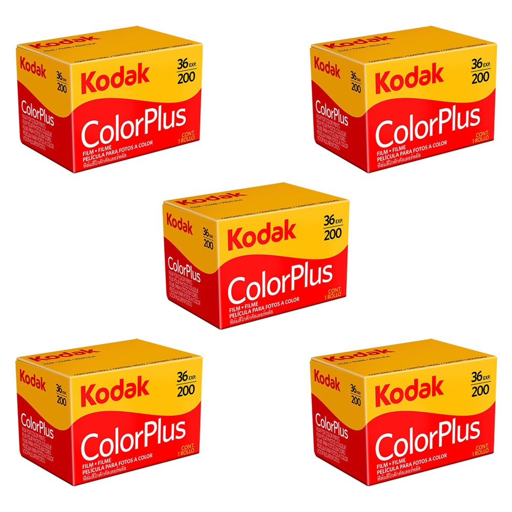 Kodak ColorPlus 200 ASA 35mm Colour Print Film 135-36 Exposure - Value 5 Pack