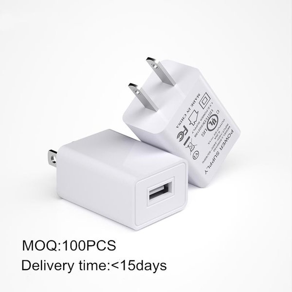 High Quality factory wholesale Output 5V1A USB Travel Wall Charger Power Adapter With US Plug & UL FCC DOE VI approved Certified DHL free shipped