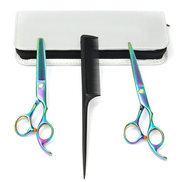 Professional Barber Hair Salon Cutting Thinning Scissors Shears Hairdressing Set