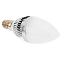 E14 C35 5W 3xHigh Power 350LM 6000K Cool White Light LED Candle Bulb (220-240V)