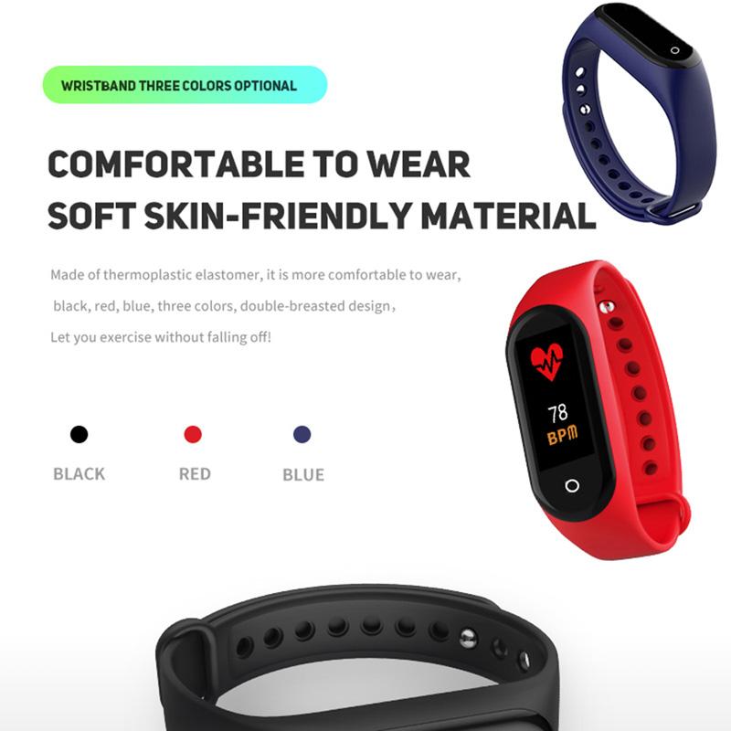 M4 Smart Band Wristband Heart rate/Blood/Pressure/Heart Rate Monitor/Pedometer Sports Bracelet PK M3 Health Fitness Bracelet