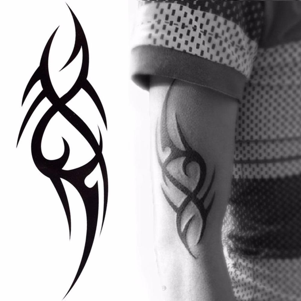 Stylish 3D New Man's Half Sleeve Arm Temporary Totem Tattoo Stickers Body Art Tatoo