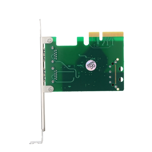 PCI-E à 2 ports USB3.1 Type A Carte d'extension PCI Express Adaptateur de contrôleur de concentrateur USB 3.1 Superspeed 10 Gbps avec un gros connecteur d'alimentation 4Pin et un chipset Asmedia