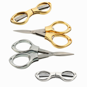 Portable Stainless Travel Folding Camping Scissors Keychain