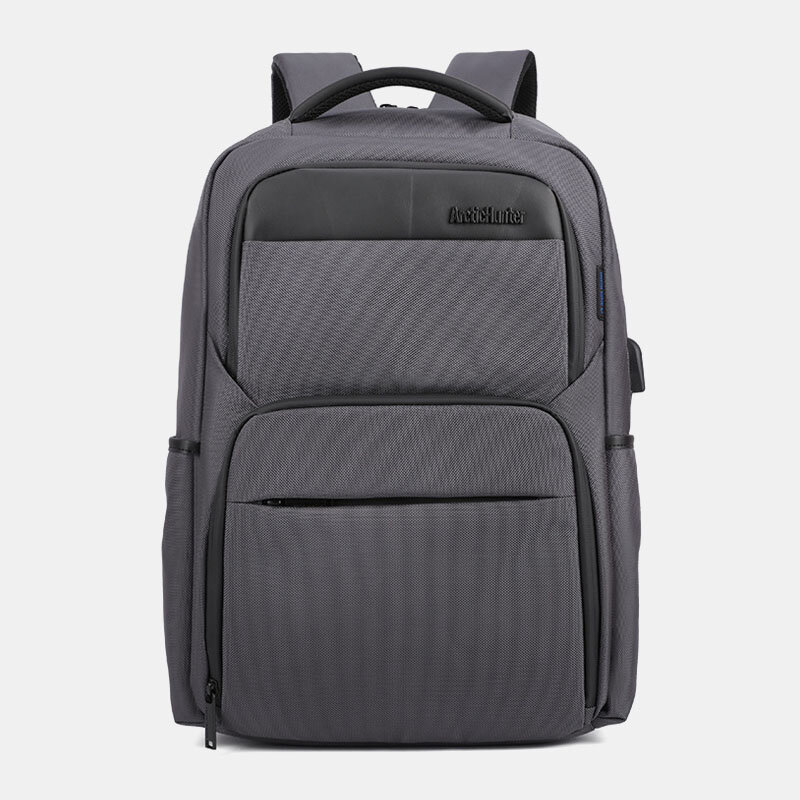 Men Multi-layer Waterproof USB Backpack Handbag