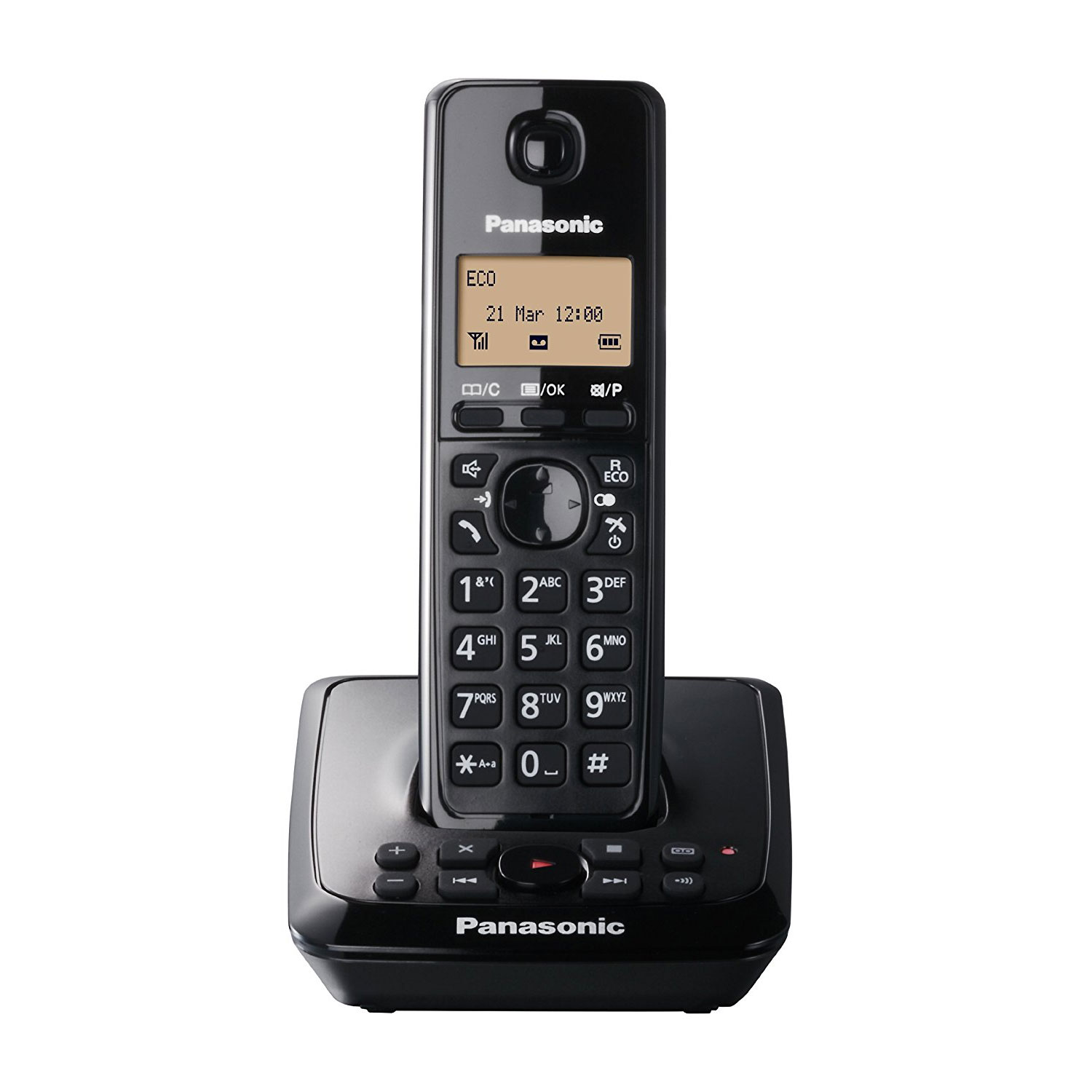 Panasonic Single DECT Cordless Phone with Answer Machine (KX-TG2721EB)