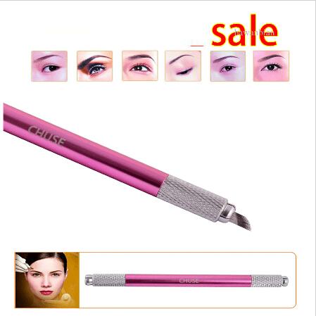 chuse manual cosmetic pen pink tattoo eyebrow machines for permanent makeup both head available ing