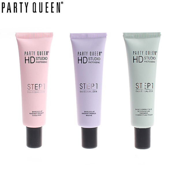 wholesale-brand new party queen oil control makeup face primer magic correcting redness concealer pore brighten dull skin face foundation