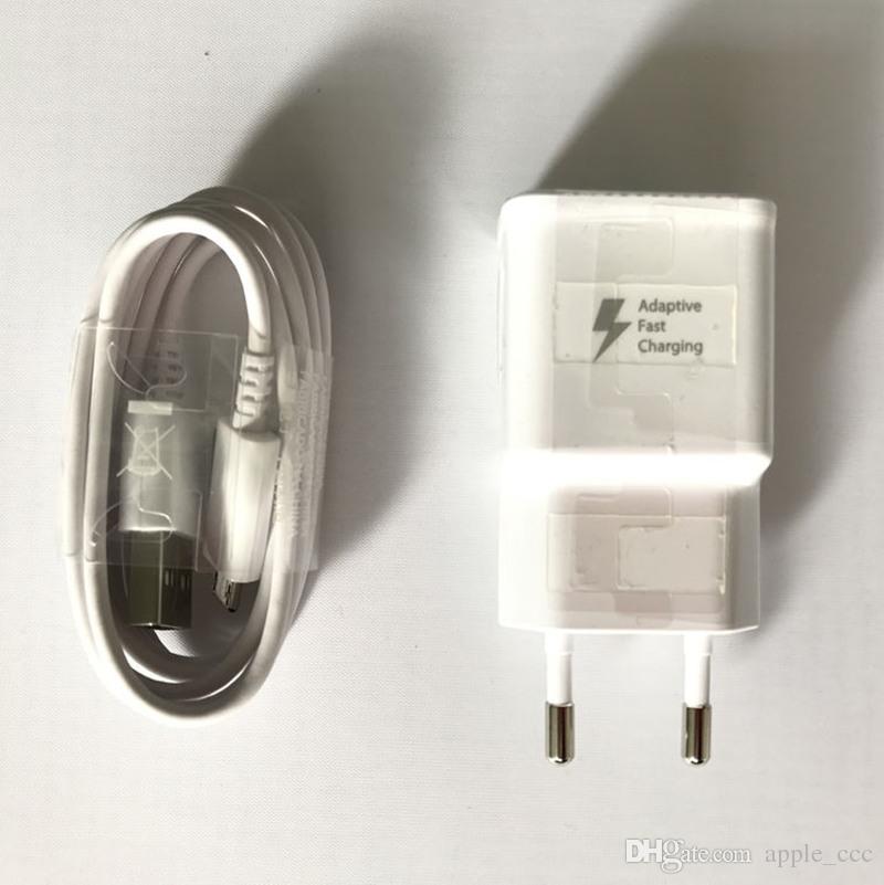 OEM Quality EU Plug Fast Charging Adaptive Micro USB Wall Charger for Samsung Galaxy S6 S6 Edge+ S7 Note5