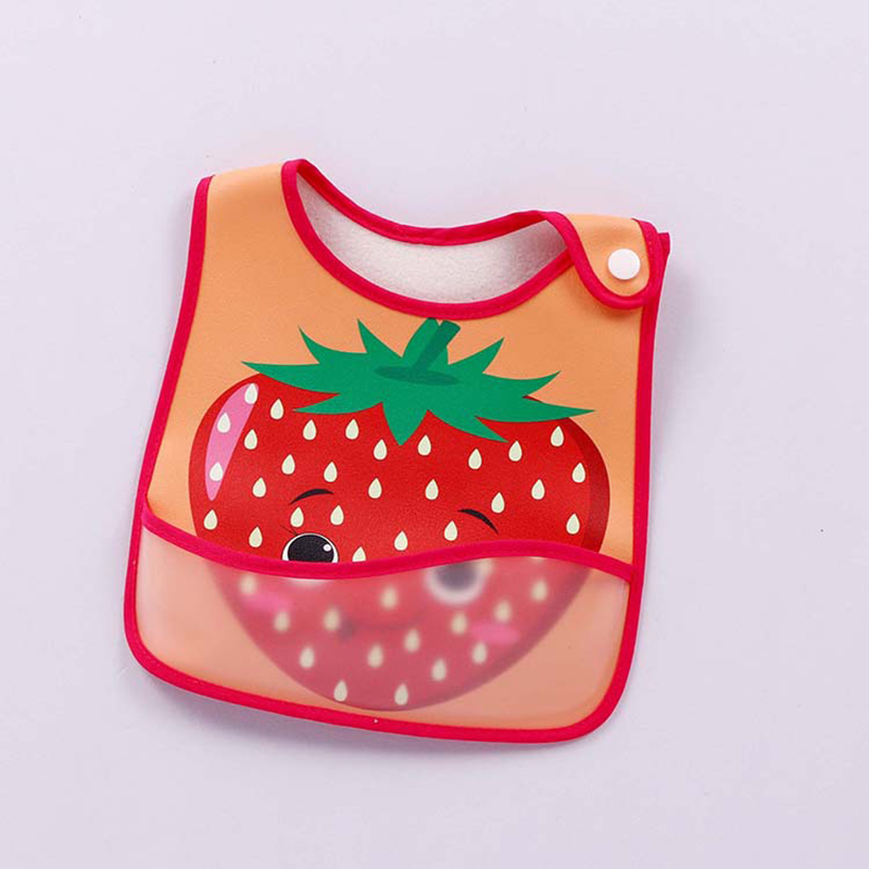 Waterproof Fruit Print Feeding Bibs