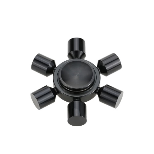 6 Arms Removable DIY Fidget Hand Finger Tri Stress Reducer Metal Spinner Spin Widget Focus Desk Toy for Fidgeters Anxiety Autism ADHD Focus Children Adults Gift