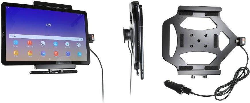 Brodit Active holder with cig-plug - Fahrzeughalterung/Ladegerät - für Samsung Galaxy Tab S4