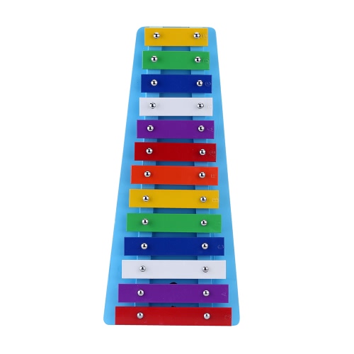 Andoer Glockenspiel Xylophone Remarque Coloré de 13 Bar Kid de Percussion  Instrument Educatif Rhythm Jouets pour bébé Toddler Enfants