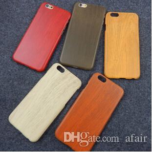 Newest Eco-friendly Wood Grain Case Original Ecology Shockproof Hard PC Wooden phone shell Back Cover for iphone 5 5S 6 6S plus