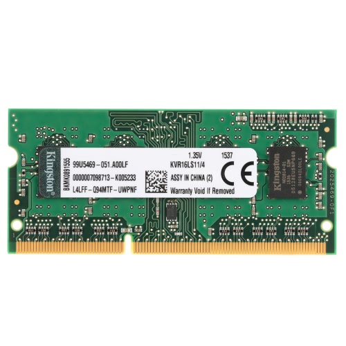 Genuine Original Kingston KVR Notebook RAM 1600MHz 4G 1.35V Non ECC DDR3 PC3L-12800 CL11 204 Pin SODIMM Motherboard Memory
