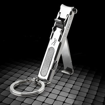 EDC Ultra-thin Stainless Steel Foldable Hand Toe Nail Clippers Cutter Pedicure Manicure