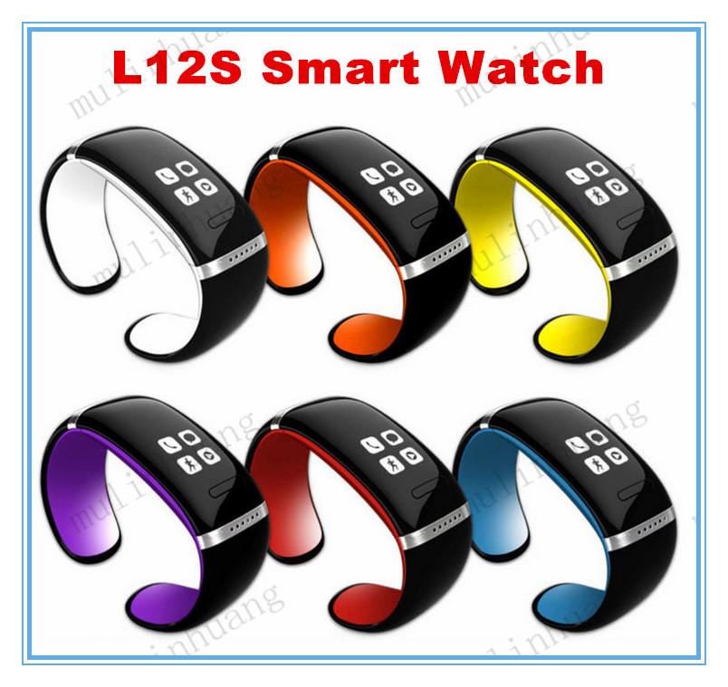 L12S L12 OLED Touch screen Bluetooth 3.0 Bracelet Wrist Watches Smart Watch for IOS iPhone Samsung and Android Phone Retail