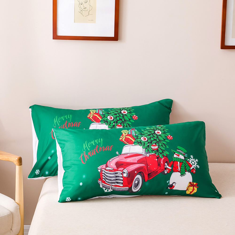 Christmas Cartoon Printed Quilts Summer Thin Air-conditioned Comforter Queen Size Colcha Duvets Single Bed