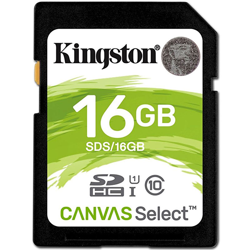 Kingston 16GB Canvas Select SD Card (SDHC) - 80MB/s
