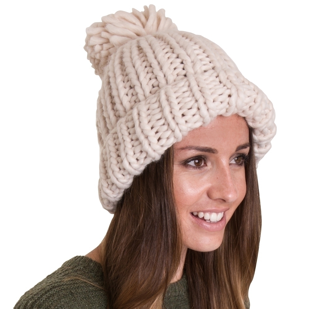 Outdoor Look Womens/Ladies Glencoe Oversize Chunky Knit Beanie Ski Hat One Size