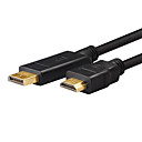 XMW 1.8M 5.904FT Mini DisplayPort Male to HDMI Male TV Connection Cables Support Macbook Pro Air