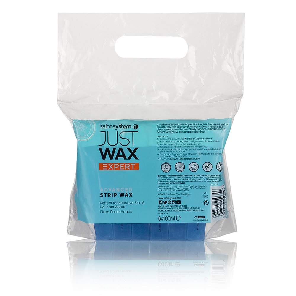Just Wax Expert Advanced Roller Strip Wax, 6x100ml