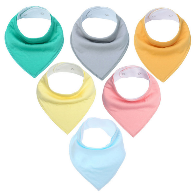 6-pack Solid Cotton Bibs