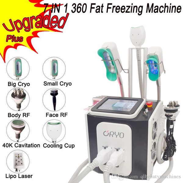 2022 CE Approved Cryolipolysis Radio Frequency Fat Burning Machine Belly Abdomen Slimming Cellulite Removal 360 Cryo Vacuum RF Cavitation Machine