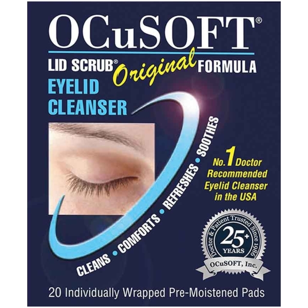 OCuSOFT Lid Scrub Original Formula Eyelid Cleanser Pads 20s
